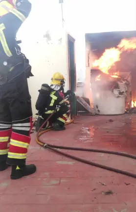 Incendio en la calle Blasco Ibáñez