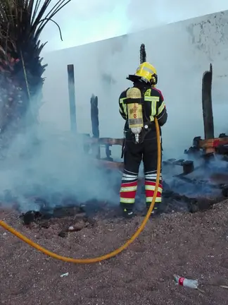 Incendio en la calle Luis Braille 2