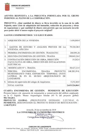 Informe del Cabildo