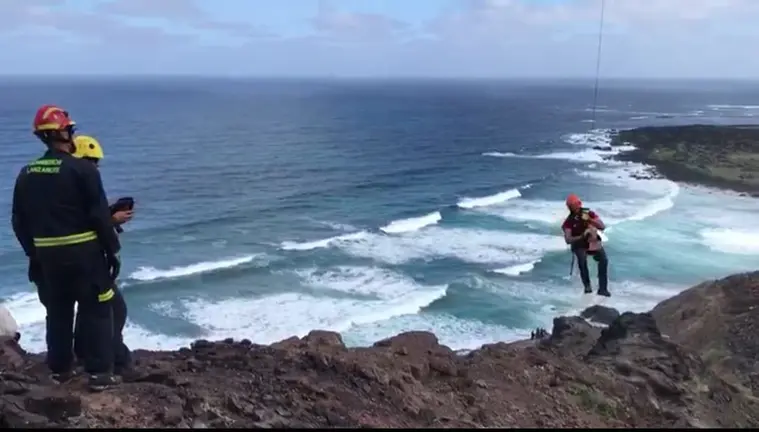 Rescate en Mirador del Río