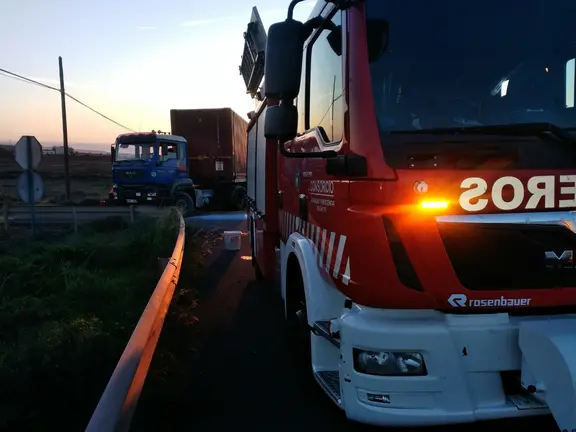 Incendio de un camión