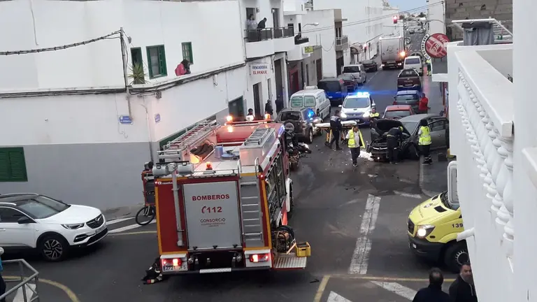 Accidente en calle La Fermina 2