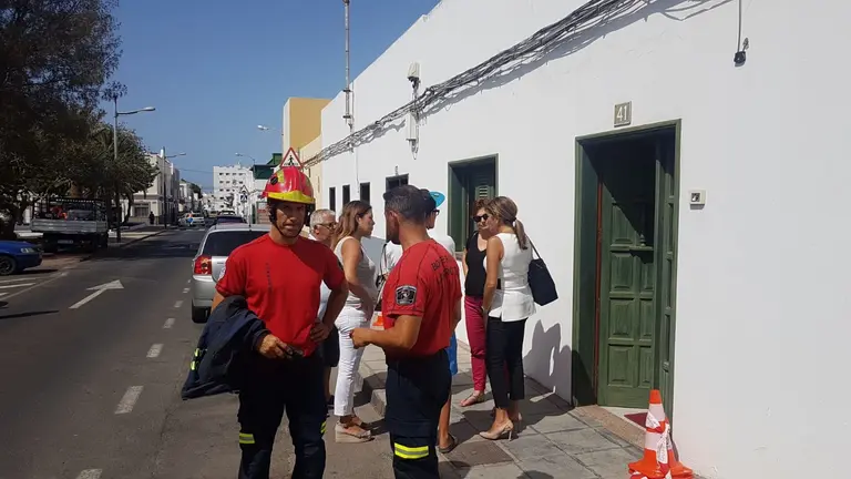 Desplome del techo de una vivienda en Titerroy