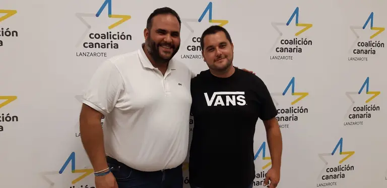 Samuel Martín, candidato al Senado, junto a Eduardo Díaz, candidato al Congreso