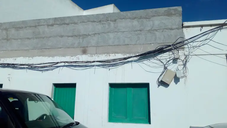 Obra denunciada en la calle Jable