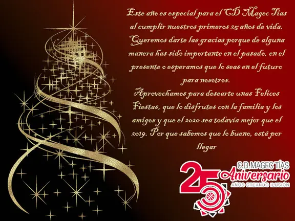 Felicitación Navidad CD Magec Tías