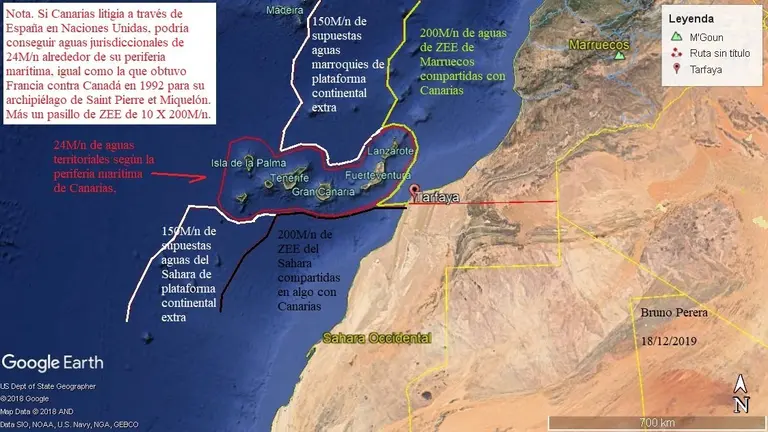 Aguas marroquies y canarias