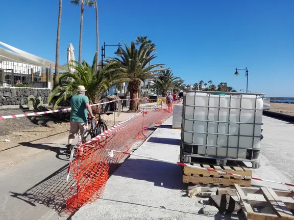 Obras en el Paseo de Matagorda