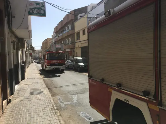 Incendio en vivienda calle León y Castillo 2