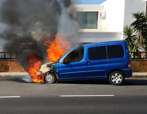 Arde un coche en Tahiche 4