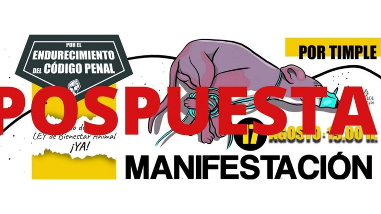 Pospuesta la manifestación