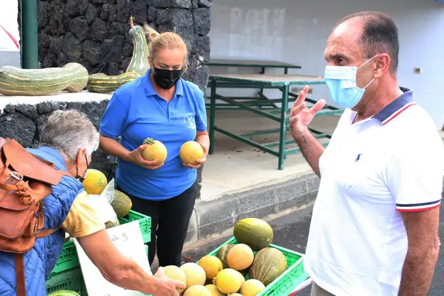 Jesús Machín en el Mercado Agrícola