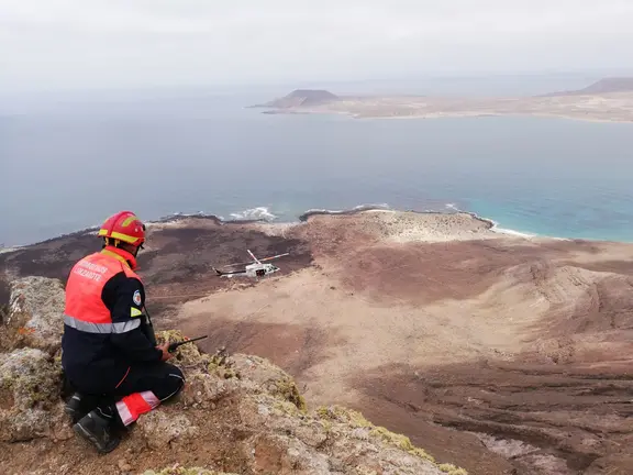 Rescate del cadáver en el Risco 2