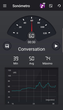Medición de decibelios 3