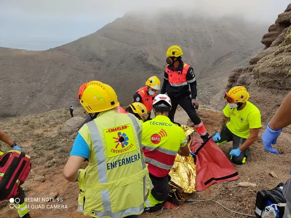 Una mujer se precipita por el Risco de las Nieves 3