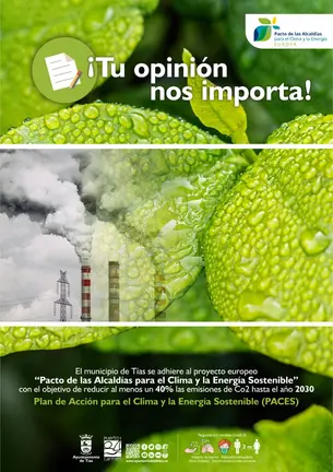 Cartel encuesta emisiones 40 menos CO2