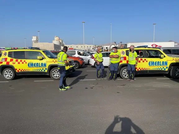 Contingente de EMERLAN con destino a La Palma