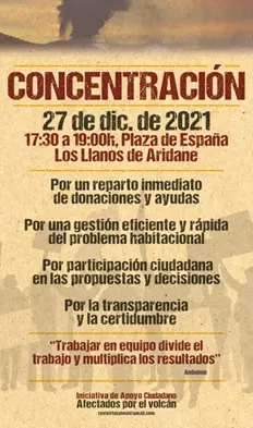 Concentración en La Palma