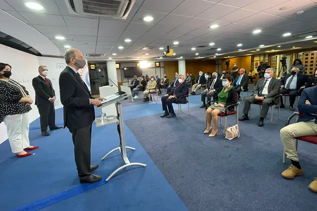 Ángel Tristán durante su intervención