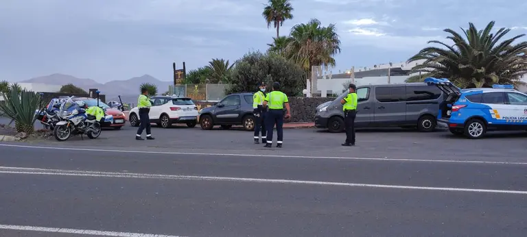 Policía de Tías y Guardia Civil de Tráfico