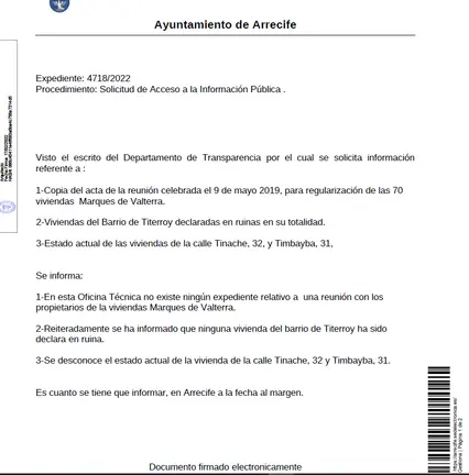 Arrecife no declar&oacute; en ruinas las viviendas de Titerroy