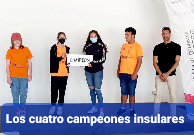 Los cuatro campeones insulares