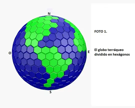 Globo terráqueo hecho de hexagonos