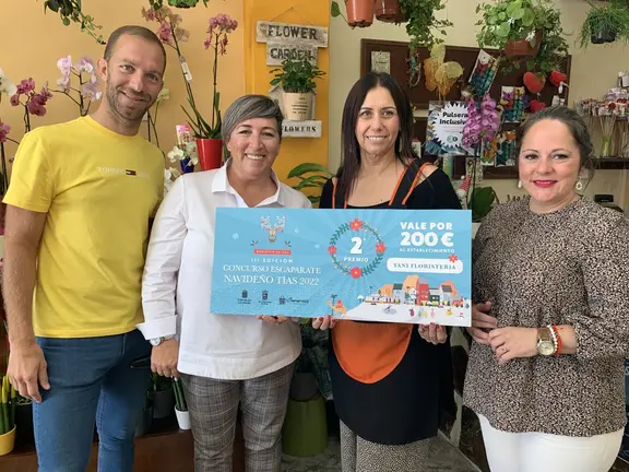 Premios de escaparate navideño de Tías