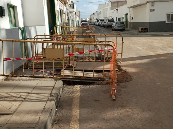 Obras en la calle Tenderete