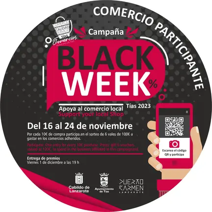 16 nov Pegatina Black Week Tías 2023