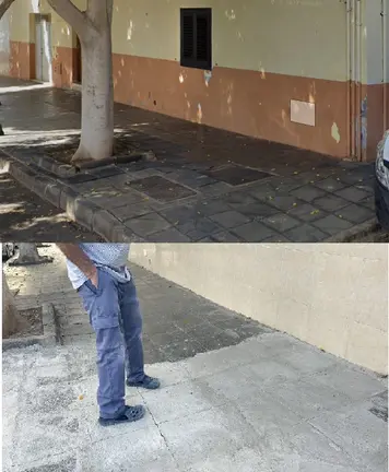 TITERROY DENUNCIA QUE EL AYUNTAMIENTO CONDENA CON CEMENTO LAS ARQUETAS EN VEZ ARREGLARLAS