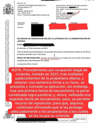 Incumplimiento de las sentencias firmes