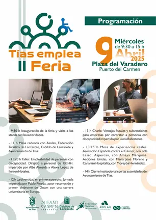 9 abr II Feria Tías Emplea 2025 PROGRAMA