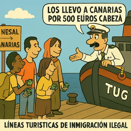 Lineas turisticas de inmigracion ilegal