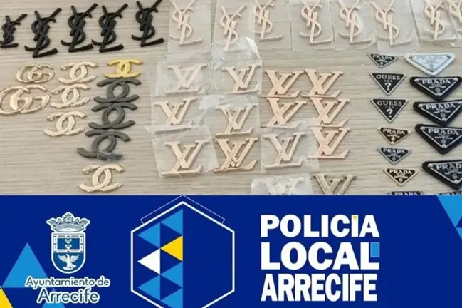 Etiquetas y logos empleados por los falsificadores