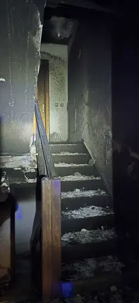 Incendio de vivienda en calle Tenderete 3