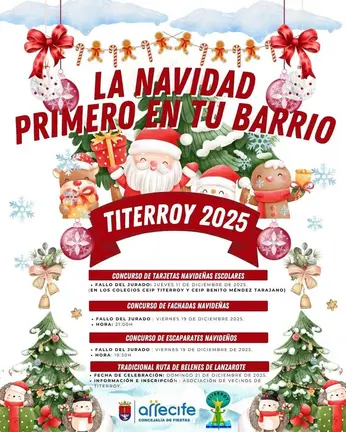 CARTEL NAVIDAD TITERROY 2025