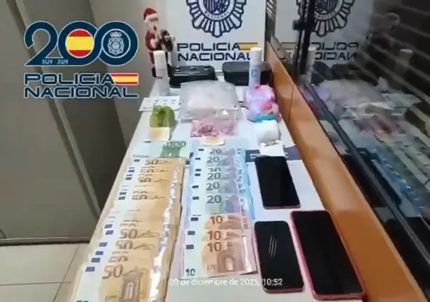 Efectos intervenidos a los detenidos