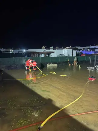 Inundaciones en Pechiguera y Monta&ntilde;a Roja