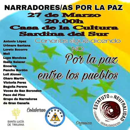 NARRADORES POR LA PAZ 27 DE MARZO DE 2026 SARDINA DEL SUR