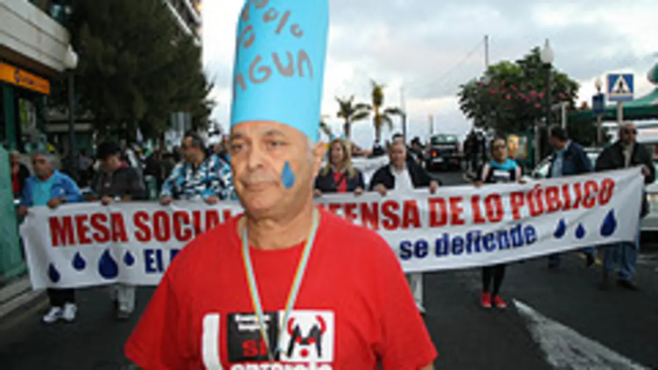 Presidente de Coveinca en la Manifestación