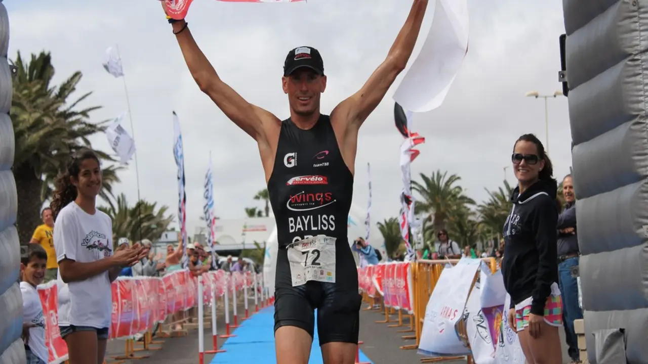 Stephen Bayliss, vencedor del Teguise Triathlon