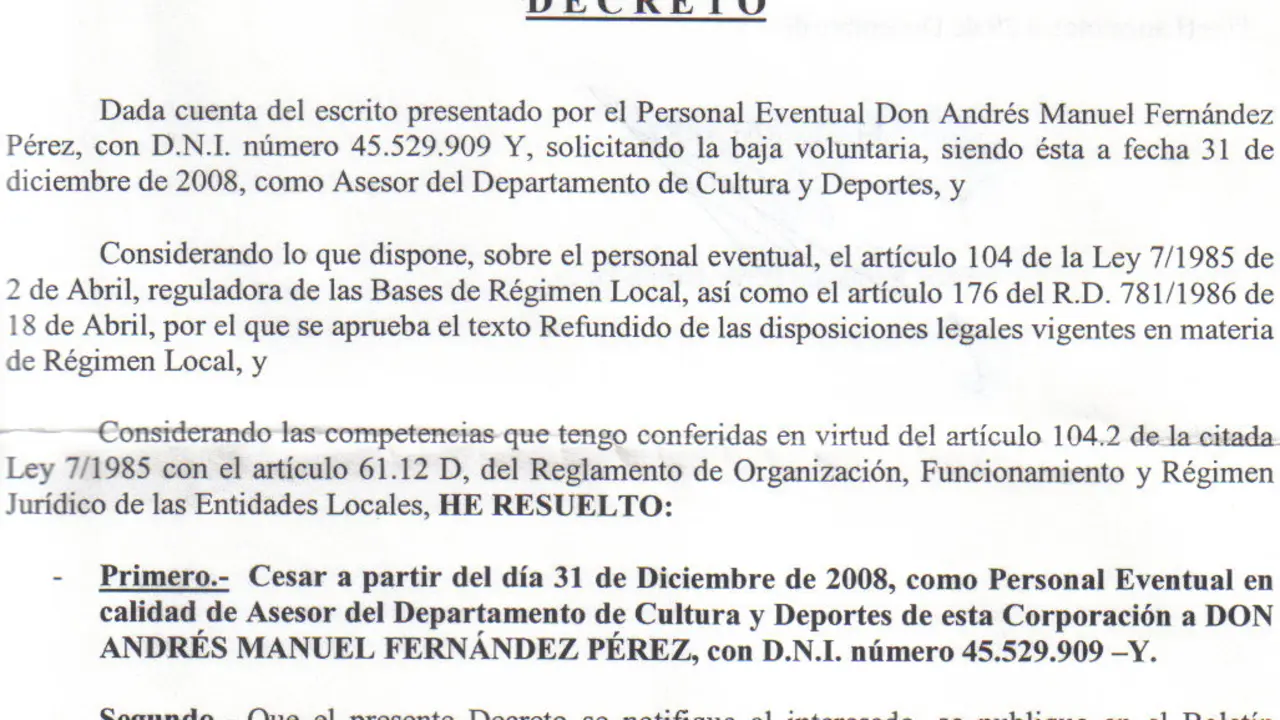 Cese de Mame Fernández