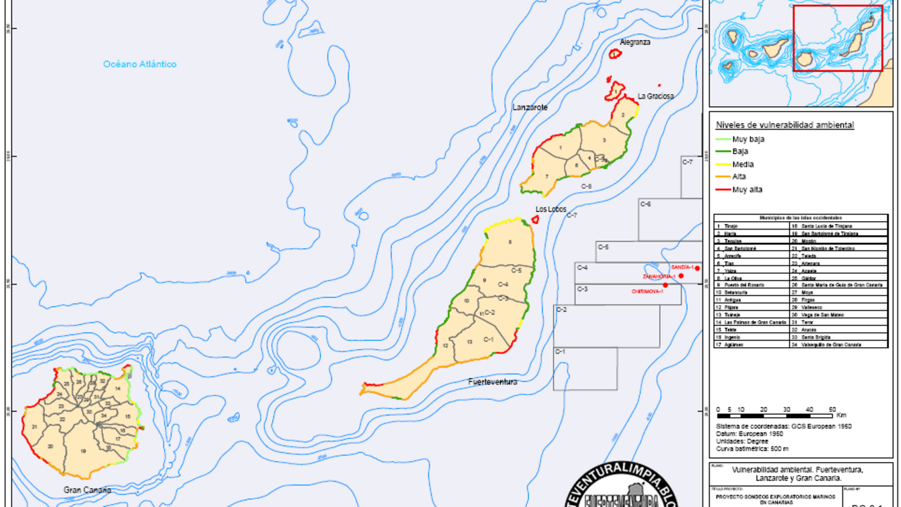 Peligro de derrame de petroleo en las islas orientales