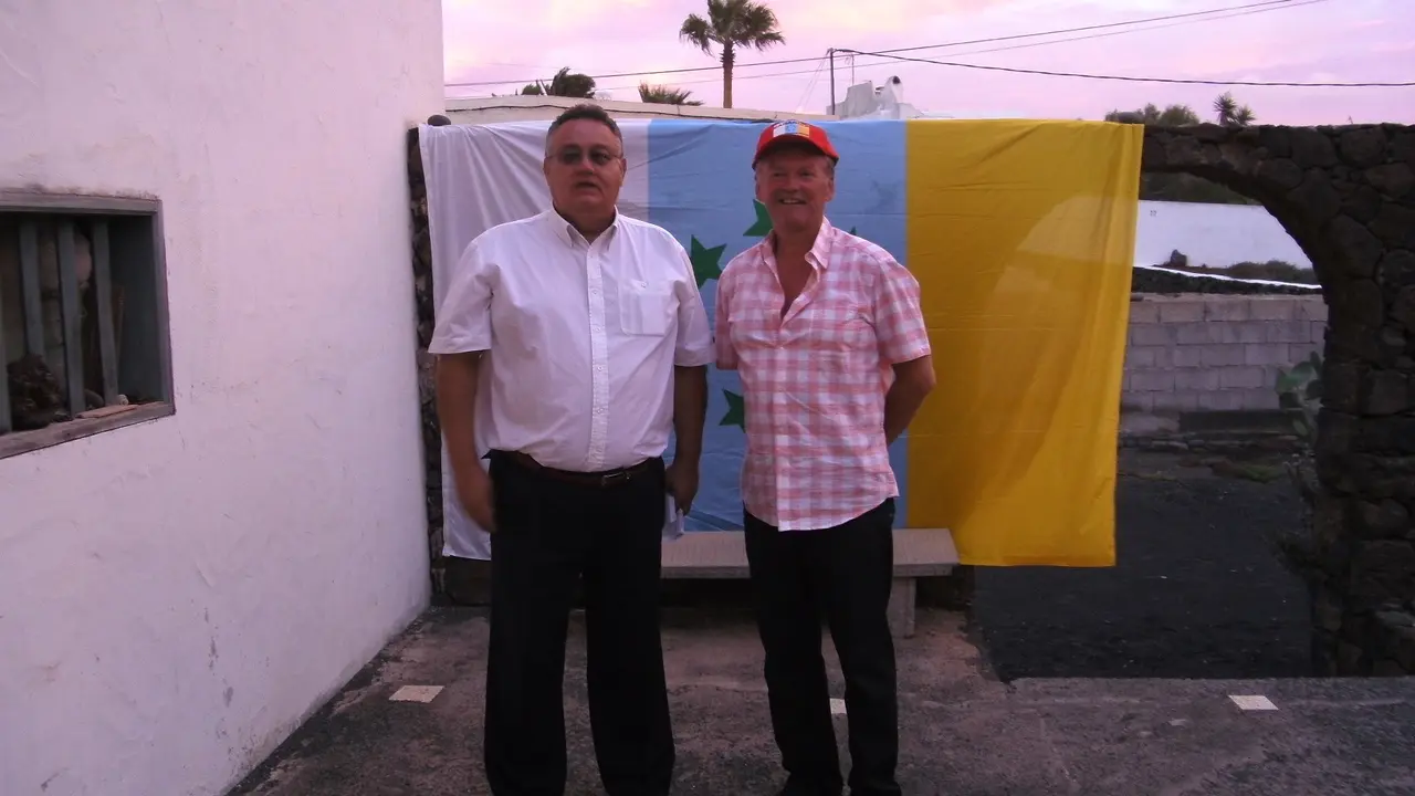 Andrés Santana con Graham Williamson