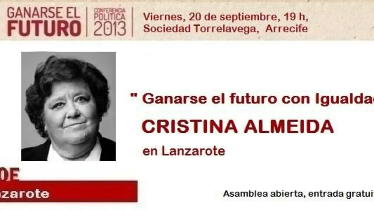 Cristina Almeida en Lanzarote
