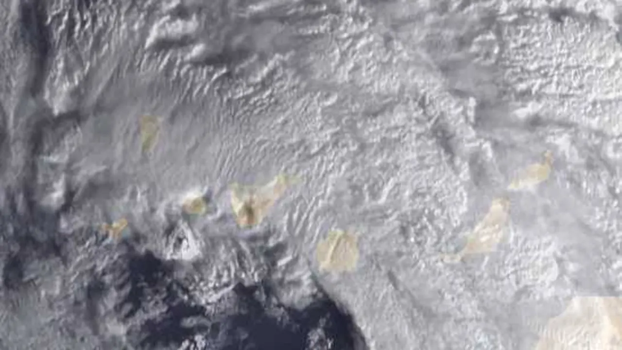 Fuertes lluvias en Canarias