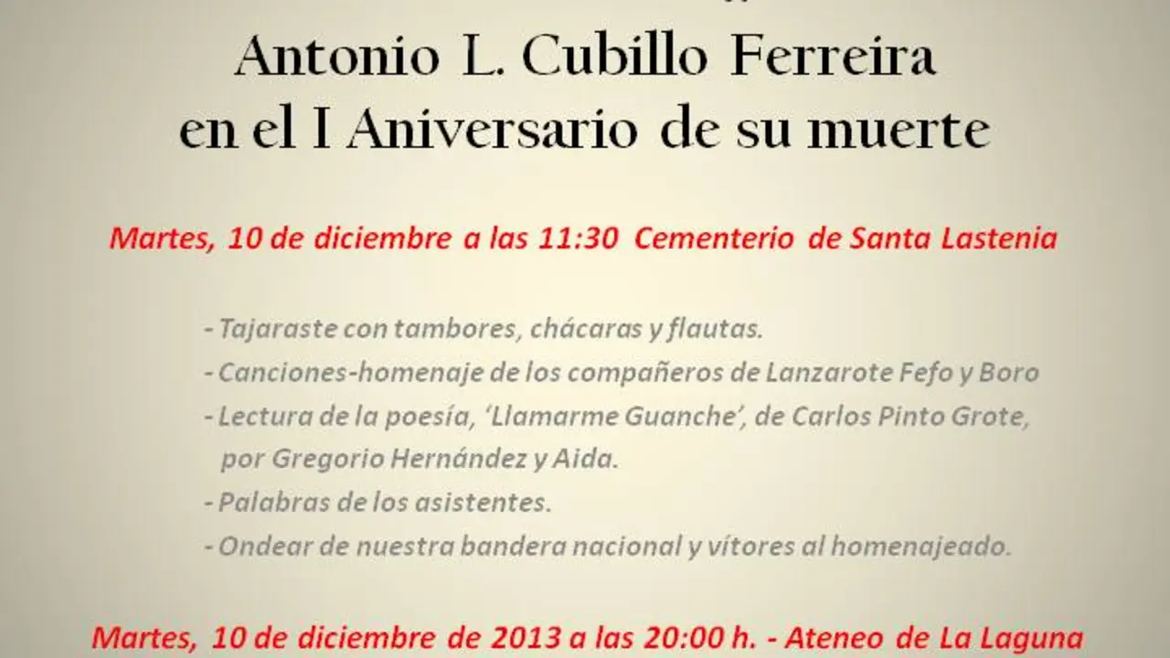 Homenaje a Cubillo