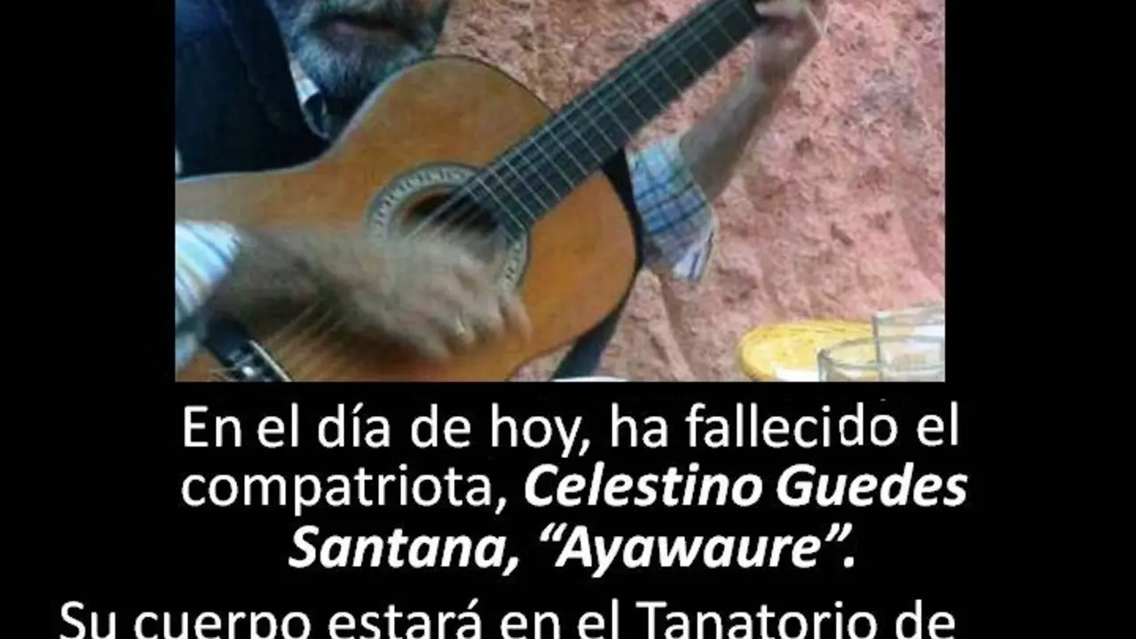 Fallecimiento de Celestino "Ayawaure"