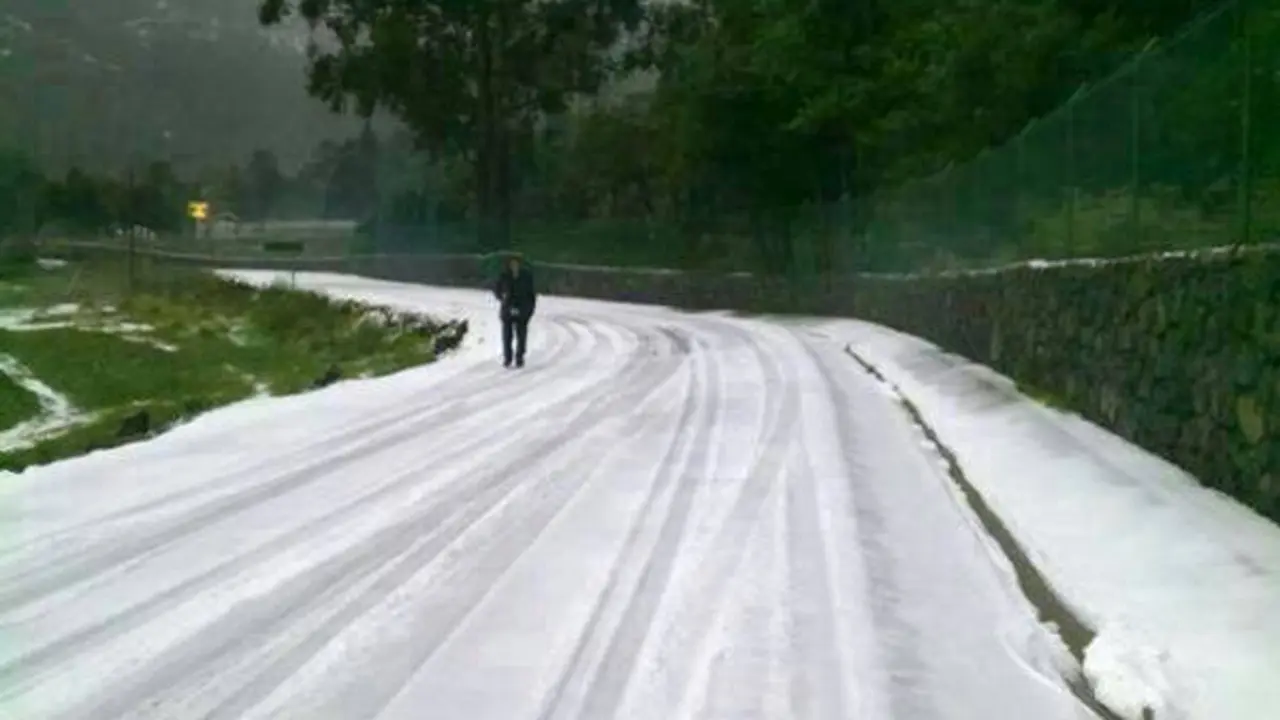 Nieve en las cumbres de Gran Canaria (2)